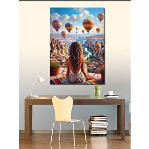 Kanvas Tablo Peri Bacaları Ve Balonlar 100x140 cm