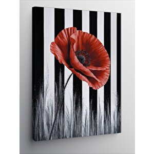 Kanvas Tablo Kırmızı Gelincik Çiçeği 100x140 cm