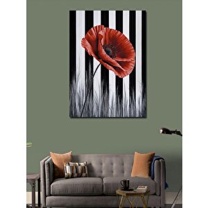 Kanvas Tablo Kırmızı Gelincik Çiçeği 100x140 cm