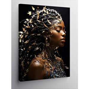 Kanvas Tablo Altın Saçlı Kadın 70x100 cm