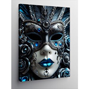 Kanvas Tablo Mavi Maske 70x100 cm