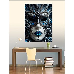 Kanvas Tablo Mavi Maske 70x100 cm