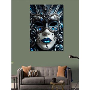Kanvas Tablo Mavi Maske 70x100 cm