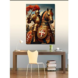 Kanvas Tablo Şövalye Atlı Süvari 70x100 cm