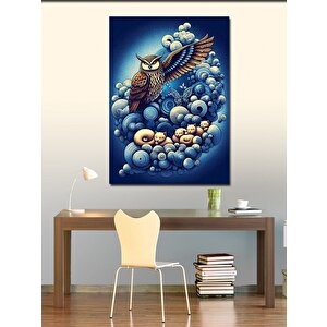 Kanvas Tablo Gece Ve Baykuş 70x100 cm