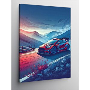 Kanvas Tablo Spor Yarış Arabası 100x140 cm