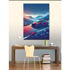 Kanvas Tablo Spor Yarış Arabası 100x140 cm