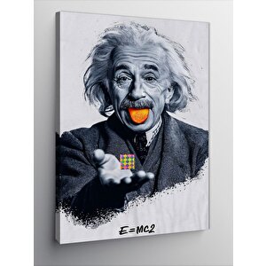 Kanvas Tablo Sarı Dilli Albert Einstein 100x140 cm