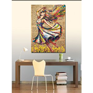 Kanvas Tablo Kelimelerin Dansı 70x100 cm