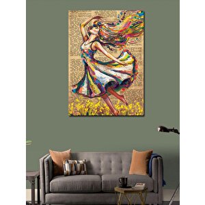 Kanvas Tablo Kelimelerin Dansı 70x100 cm