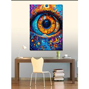 Kanvas Tablo Renkli Gözün Gizemi 70x100 cm