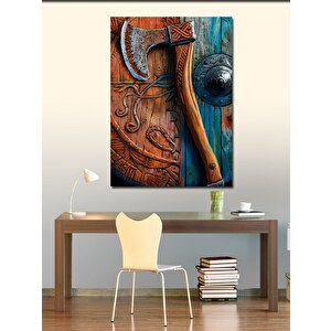Kanvas Tablo Viking Silahları 100x140 cm
