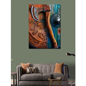 Kanvas Tablo Viking Silahları 100x140 cm