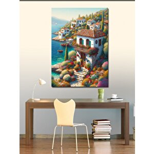Kanvas Tablo Çiçekli Tepe 100x140 cm