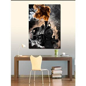 Kanvas Tablo Buharlı Tren Lokomotif 70x100 cm