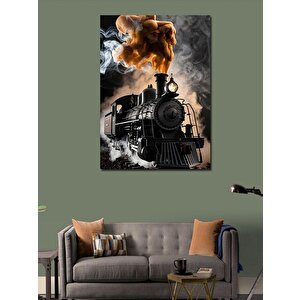 Kanvas Tablo Buharlı Tren Lokomotif 70x100 cm