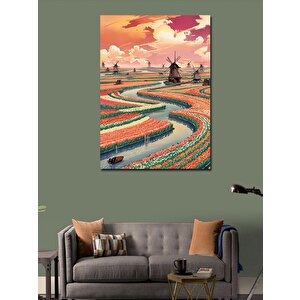 Kanvas Tablo Lale Tarlaları 70x100 cm