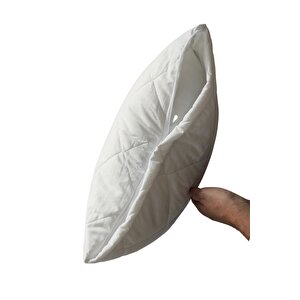Renkli Yastık Alezi %100 Pamuklu 50x70 Yastık Koruyucu Beyaz (sıvı Geçirmez Değil) (1 Adet) Tekli