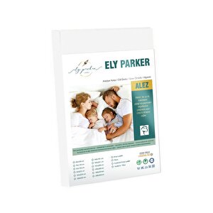 Lila Renkli Sıvı Geçirmez Alez, Çift Kişilik, Mikrofiber, Düz, Fitted (140x200)