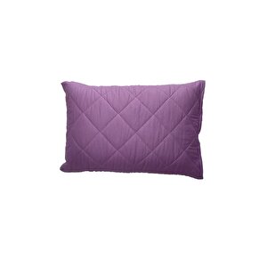 Renkli Yastık Alezi %100 Pamuklu 50x70 Yastık Koruyucu Lila (sıvı Geçirmez Değil) (1 Adet)