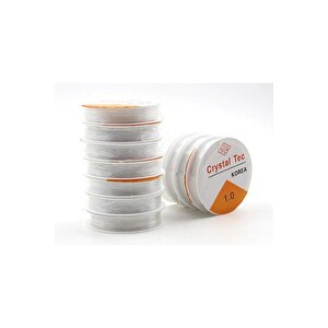 Şeffaf Misina 1 Mm Esnek Silikon El İşi Takı Aksesuar Misinası - 10 Adet