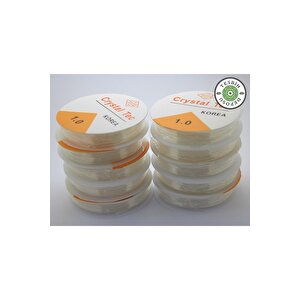 Şeffaf Misina 1 Mm Esnek Silikon El İşi Takı Aksesuar Misinası - 1 Adet