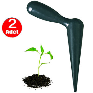 Fide Dikme Toprak Delme Kök Açma Aparatı Plastik Sebze Ekme Bitki Dikici Tohum Dikim Aleti -2 Adet