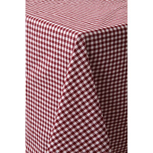 Gözde Yer Sofra Bezi Piknik Masa Örtüsü Zefir Kare Desen 170x170 Bordo