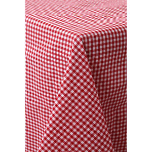 Gözde Yer Sofra Bezi Piknik Masa Örtüsü Zefir Kare Desen 170x170 Kırmızı
