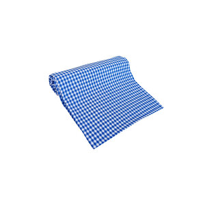 Gözde Yer Sofra Bezi Piknik Masa Örtüsü Zefir Kare Desen 170x170 Mavi