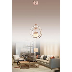 Çicek 3 Renk ( Sarı Beyaz Ve Gün Işığı ) Gold Luxury Led Avize Concept