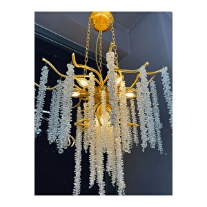 Luxury Gold - Altın Kaplama Serip Avize - Salon / Oturma Odası - Yatak Odası - Hotel Ve Showroom