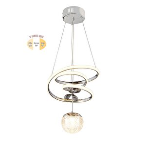 Kaos Mini Modern Sarkıt Led Avize Taşlı