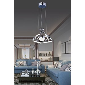 Tek Toplu Çiçek Led Avize, Salon Avizesi ve Oturma odası Avize