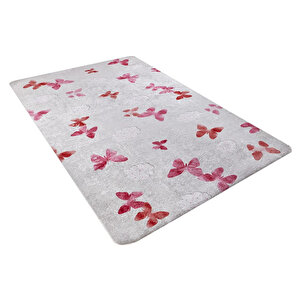 Çocuk Halısı Ve Bebek Halısı Yıkanabilir Kaymaz Taban Pembe Desen Dijital Baskı Halı Hc049 100x150 cm