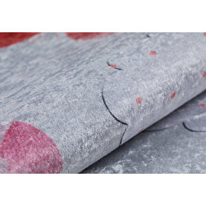 Çocuk Halısı Ve Bebek Halısı Yıkanabilir Kaymaz Taban Pembe Desen Dijital Baskı Halı Hc049