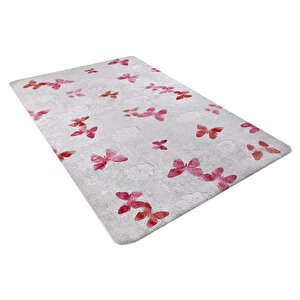 Çocuk Halısı Ve Bebek Halısı Yıkanabilir Kaymaz Taban Pembe Desen Dijital Baskı Halı Hc049 100x500 cm