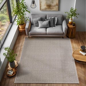 Yumuşak Bukleli Sisal Jüt Salon Oturma Odası Kahverengi Renkli Halı 60x100 cm