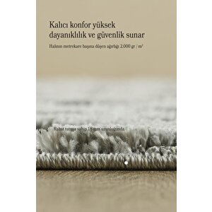 Yumuşak Bukle Tabanlı Modern Kabartmalı 3d Izgara Desenli Gri Renkli Halı