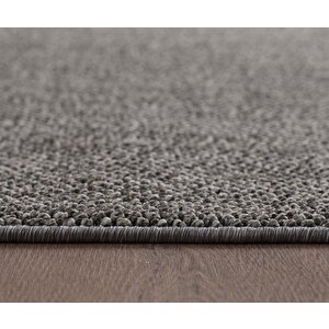 Yumuşak Bukleli Sisal Jüt Salon Oturma Odası Gri Renkli Halı 200x290 cm