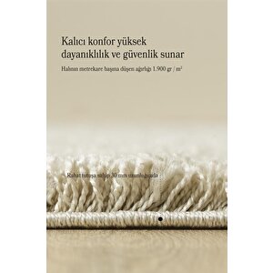 Yuvarlak Halı Yumuşak Yüksek Havlı 30 Mm Shaggy Salon Halısı Düz Gümüş Boz Toprak Renkli