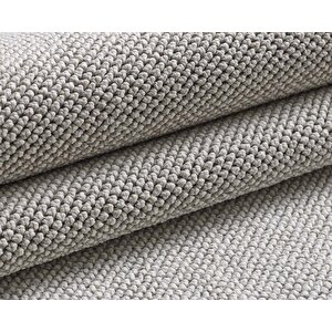 Yumuşak Bukleli Sisal Jüt Salon Oturma Odası Gümüş Renkli Halı 200x290 cm