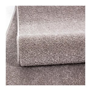 Yumuşak Kısa Havlı Modern Halı Düz Bej Renkli Halı 100x350 cm