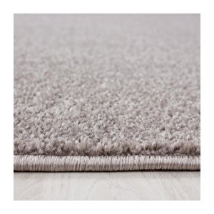 Yumuşak Kısa Havlı Modern Halı Düz Bej Renkli Halı 80x250 cm
