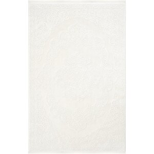Safir 8601 Beyaz Halı Yolluk Salon Halısı Antre Hol Koridor Halısı Yatak odası halısı 100x300 cm