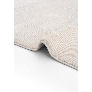 Cool Halı Safir 8612 Krem Halı Yolluk Salon Halısı Kesme Antre Koridor Halısı Yatak odası halısı