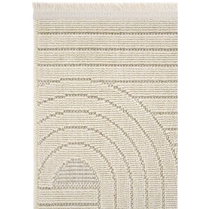 Cool Halı Hasır 623 Krem İnce Halı Kilim Mutfak Halısı Kesme Halı Oturma Odası Halısı Yazlık Halı