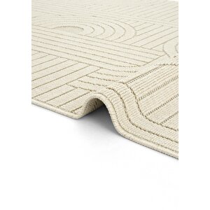 Cool Halı Hasır 623 Krem İnce Halı Kilim Mutfak Halısı Kesme Halı Oturma Odası Halısı Yazlık Halı