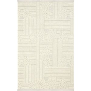 Hasır 623 Krem İnce Halı Kilim Mutfak Halısı Kesme Halı Oturma Odası Halısı Yazlık Halı 120x180 cm