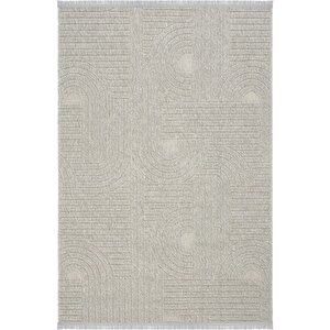 Hasır 623 Gri İnce Halı Kilim Mutfak Halısı Kesme Halı Oturma Odası Halısı Yazlık Halı 80x450 cm